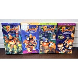 (Lot of 4) 3 2 1 Penguins VHS Tapes Big Idea Children's Christian Values